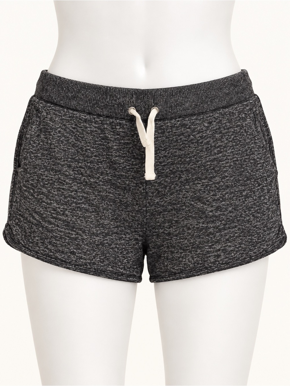 J.Crew Gray Heather Knit Drawstring Shorts M